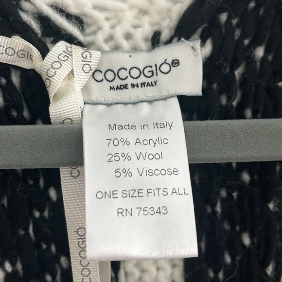Cocogio Boho Knit Wool Open Cardigan NWT One Size - Picture 3 of 8